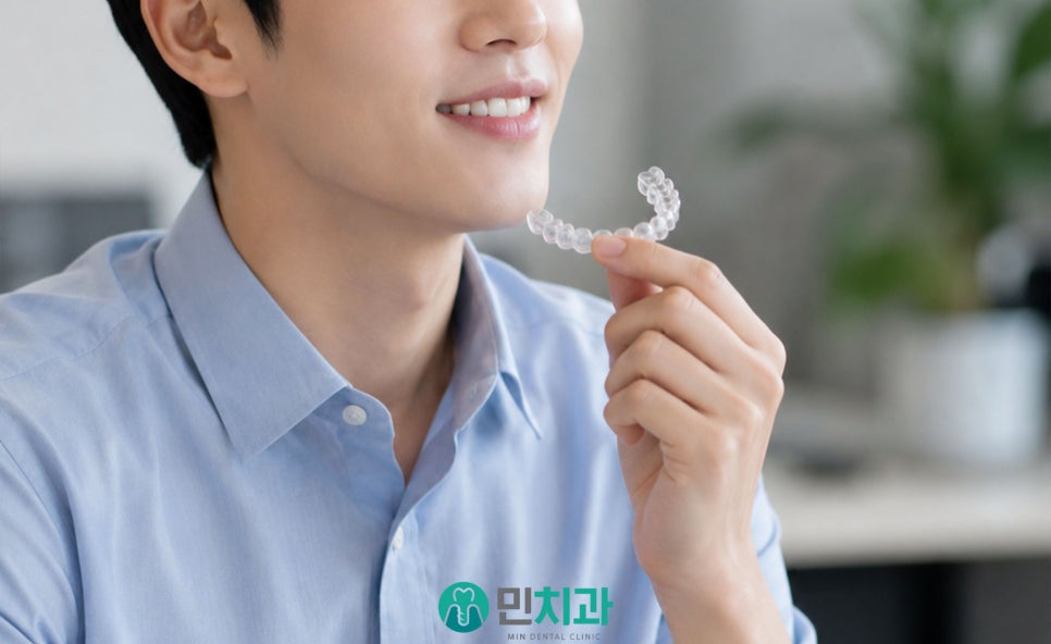 교정 상담과 치료 과정을 통해 환자의 치아 상태를 확인하는 진료 관련 이미지